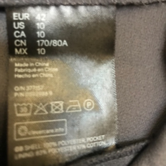 H&M DARK GRAY PAPER-BAG PANTS - Picture 5 of 6